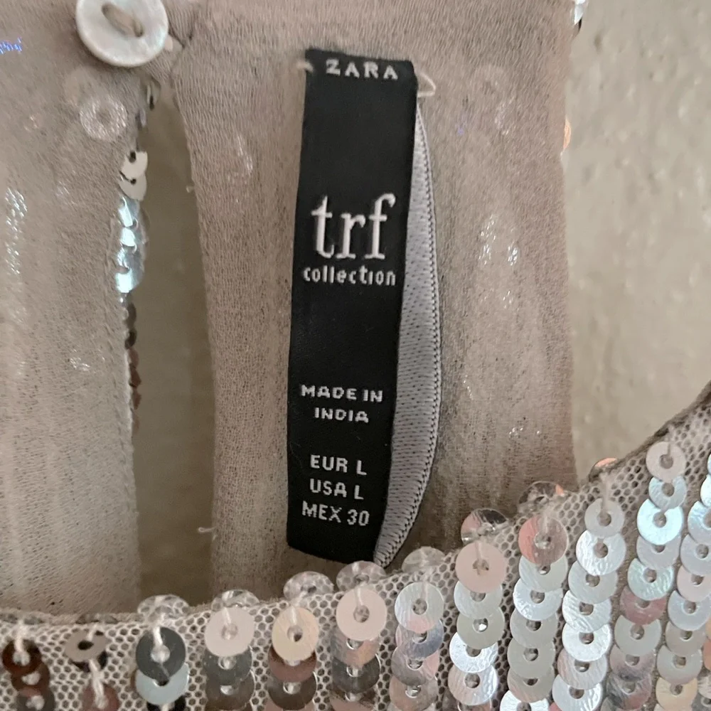 COPY - NEW Zara Sequin Halter Top - Picture 4 of 6